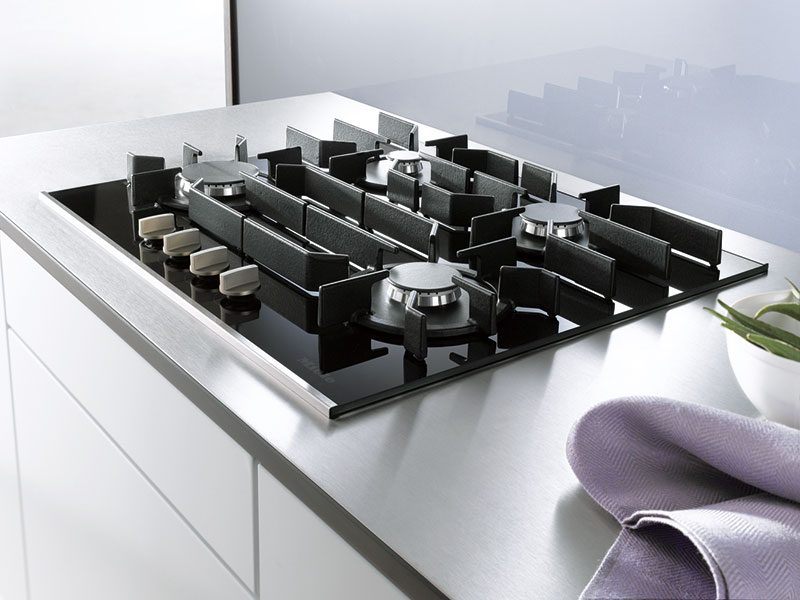 Anafe vitrocerámico a gas de 4 quemadores KM 3010 G