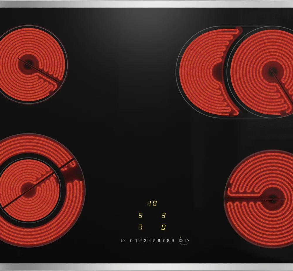 Anafe Vitroceramico con marco de acero