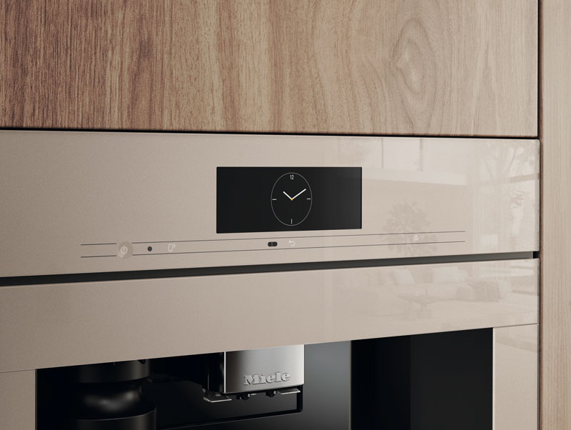 Cafetera empotrable con DirectWater Beige