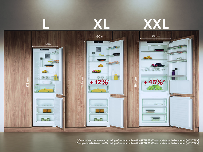 Heladera combi empotrable