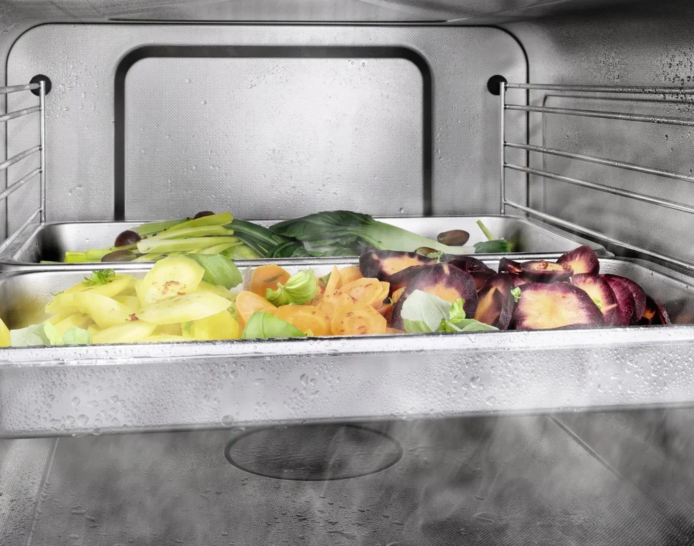 Horno a vapor con microondas